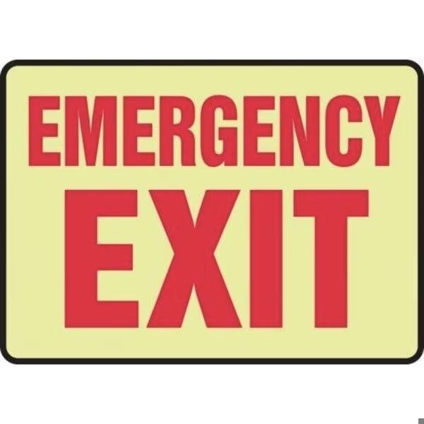 Accuform GLOWINTHEDAR K SAFETY SIGN EMERGENCY MLEX578GH - main